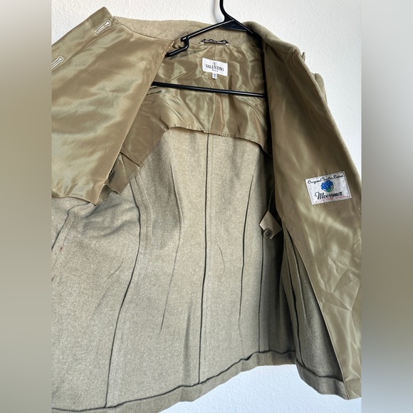 Vintage Valentino wool jacket - Miss Valentino pure wool Alpaca coat size 12 - Picture 4 of 17